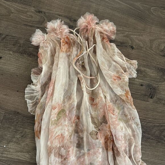 Zimmermann Women Zimmermann Illustration Flutter Midi Dress - Picture 6 of 9